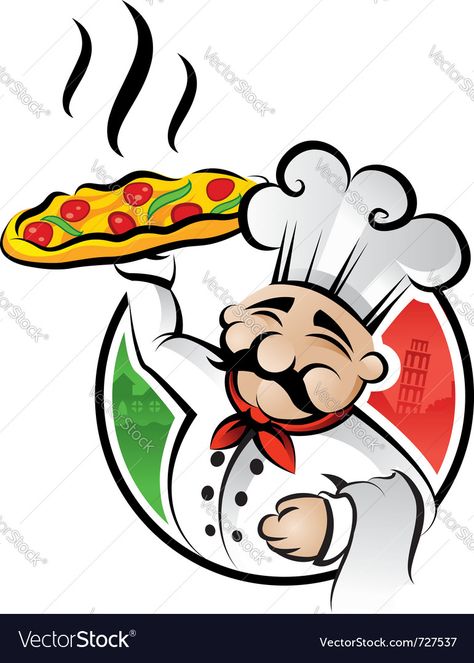 Pizza Vector, Pizza Soup, Cartoon Chef, Pizza Chef, Brick Oven Pizza, Pizza Logo, Pizza Art, Pizza Menu, Italian Chef