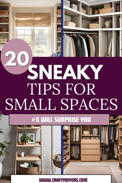 Need more storage but have limited space to work with? My small space storage ideas are perfect for maximizing every inch of your home. These practical tips will help you keep your space neat and organized. Pin this post for future organization inspiration Space Maximization Storage Ideas, Ways To Add Storage To Home, Apartment Storage Ideas Space Saving, Vertical Space Storage, Extra Space Ideas, Budget Storage Ideas, Small Space Clothing Storage, Storage Small Spaces, Small Space Storage Ideas