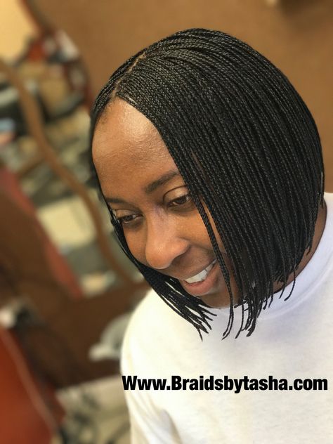 Braid Bob Hairstyles, Wrap Braids, Bob Twist, Braids Bob Style, Tiny Braids, Braid Bob, Bob Short Hairstyles, Micro Braids Styles, Braided Bob