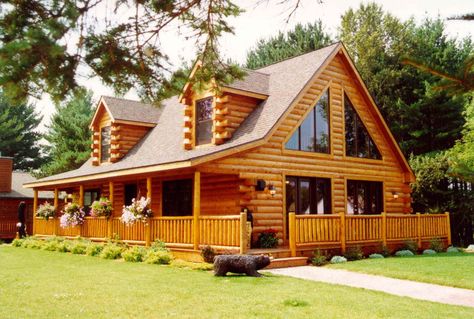 Wausau Homes, Chalet Style Homes, Small Log Cabin, Chalet Interior, Chalet Design, Concept Model, Chalet Style, Architecture Modern, Architecture Concept