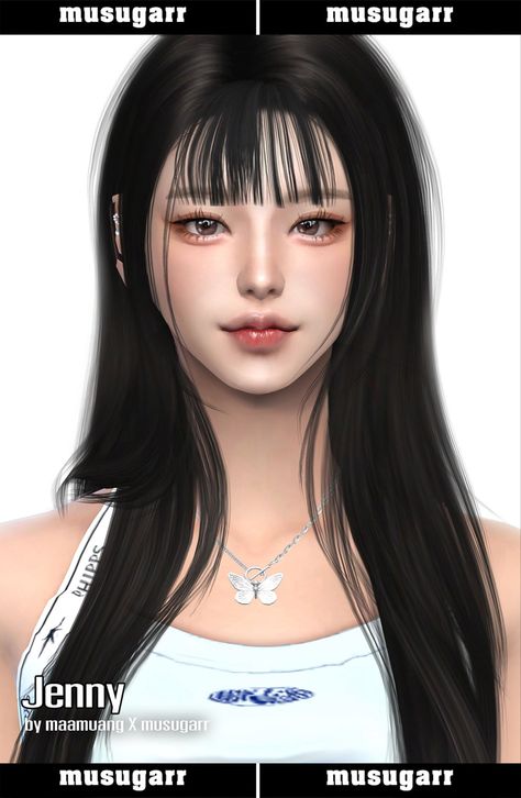 #sims4 #thesims4 #ts4 #creating #art #artist #cc #games #gaming #musugarr #maamuang The Sims 4 Cc Hair Korean Patreon, Sims 4 Cc Japanese Makeup, Sims4 Korean Hair, Sims 4 Cc Skin Overlays Korean, Sims 4 Cc Korean Face, The Sims 4 Cc Hair Free, Sims 4 Cc Skin Asian, Sims 4 Cc Asian Makeup, Sims 4 Cc Korean Eyes