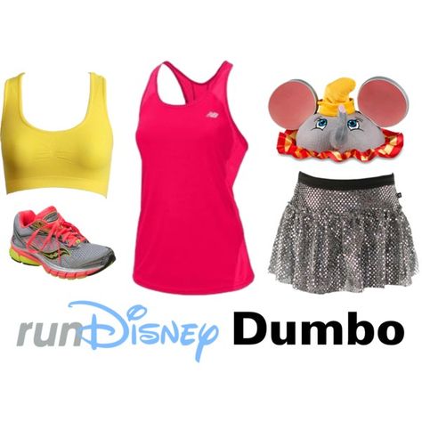 Disney Dumbo Running Costume | runDisney | Running | Race Costume | Disney | Sparkle Athletic | #TeamSparkle | Halloween | Athletic Costume Dumbo Running Costume, Disney Marathon Outfit, Dumbo Disneybound, Dopey Costume, Rundisney Outfits, Disney Marathon Costumes, Disney Running Outfits, Disney Workout, Race Costume