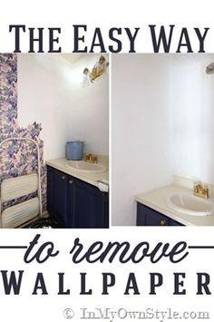 How to remove wallpaper the EASY way! Strip Wallpaper, Removing Wallpaper, How To Remove Wallpaper, Remove Wallpaper, Wallpaper Removal, Stripped Wallpaper, Budget Planer, Up House, Simple Life Hacks