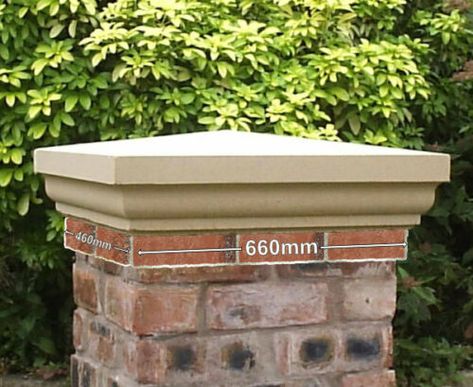 Cast Stone Fluted Pier Caps, Buff / Portland, 13 Sizes Available Wall Capping | eBay Brick Gate, Large Water Features, Brick Pillars, Gate Post, Concrete Column, Stone Pillars, Outdoor Patio Set, Garden Arches, Garden Gazebo