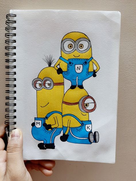 Art Drawings Disney, Drawings Birthday, Drawings With Markers, Easy Hand Drawings, Easy Disney Drawings, Simpsons Drawings, Sketches Drawing, Disney Canvas Art, Disney Drawings Sketches