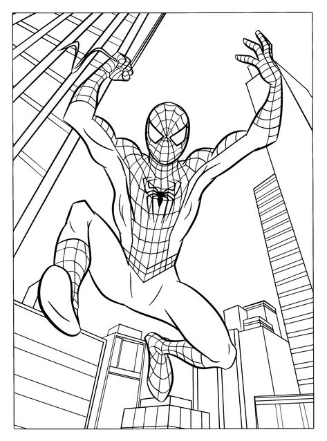 Coloring Pages of Spiderman Spiderman Coloring Pages, Superman Coloring Pages, Spiderman Fanart, Bratz Coloring, Batman Coloring Pages, Avengers Coloring Pages, Superhero Coloring Pages, Avengers Coloring, Spiderman Coloring