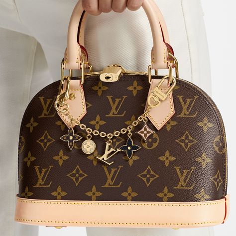 LOUIS VUITTON® - Spring Street Chain Bag Charm - Brown Lv Monogram Bag, Louis Vuitton Taschen, Louis Vuitton Handbags Outlet, Louis Vuitton Clutch, Buy Louis Vuitton, Louis Vuitton Purse, Leather Satchel Handbags, Handbag Outlet, Chain Bag