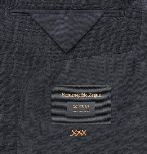 “A certain kind of man dresses his own personality before his body” Ermenegildo Zegna Couture Made in JapanLUXURY NEWS | BEST OF LUXURY | INTERVIEWS | EVENT CALENDAR Luxury Label Design Clothing, Clothing Labels Design, Tailoring Details, Custom Clothing Labels, Sewing Pants, Bespoke Tailoring, Couture Designers, Easy Sewing Patterns, Clothing Tags