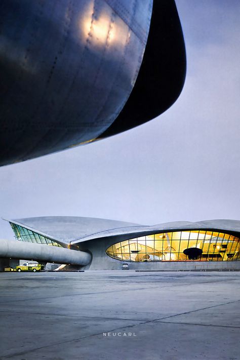 The TWA Flight Centre is a masterpiece of architecture, designed by the brilliant American architect Eero Saarinen. Its unique Y-shaped pillars and futurist design make it an instant classic. ... With #DesignMatters, we use a brand hashtag to collate art, culture and design inspirations from across the web. The purpose is to show how design matters to the world, and to Neucarl. _ "1962 TWA Terminal - JFK (Idlewild) Airport - Eero Saarinen" by x-ray delta one is licensed under CC BY-NC-SA 2.0. Twa Flight Center, Delta One, Twa Terminal, How Design, Flight Centre, Eero Saarinen, Art Culture, Cloud Gate, X Ray