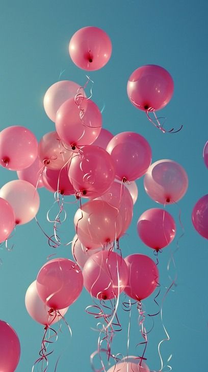 A cluster of pink balloons floats gracefully against a clear blue sky, symbolizing celebration and joy. Kang Ha Neul Moon Lovers, Birthday Backgrounds, Photo Splash, Balloons Photography, Beautiful Balloons, Sky Gif, Balloon Pictures, Champagne Bubbles, Clear Blue Sky