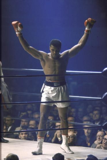 <b> Ali in Las Vegas, 1965</b><br><br><b>Chuck D:</b> "Muhammad Ali taught us to transcend our mere social categories and represent the highest level of human being. His ability to rewire widespread attention into mass thought still remains unmatched."<br><br> <i>Chuck D is a rap artist and founder of Public Enemy.</i> Mohamad Ali, Muhammad Ali Boxing, Cassius Clay, محمد علي, Mohamed Ali, Muhammed Ali, Boxing Posters, Boxing History, Mohammed Ali