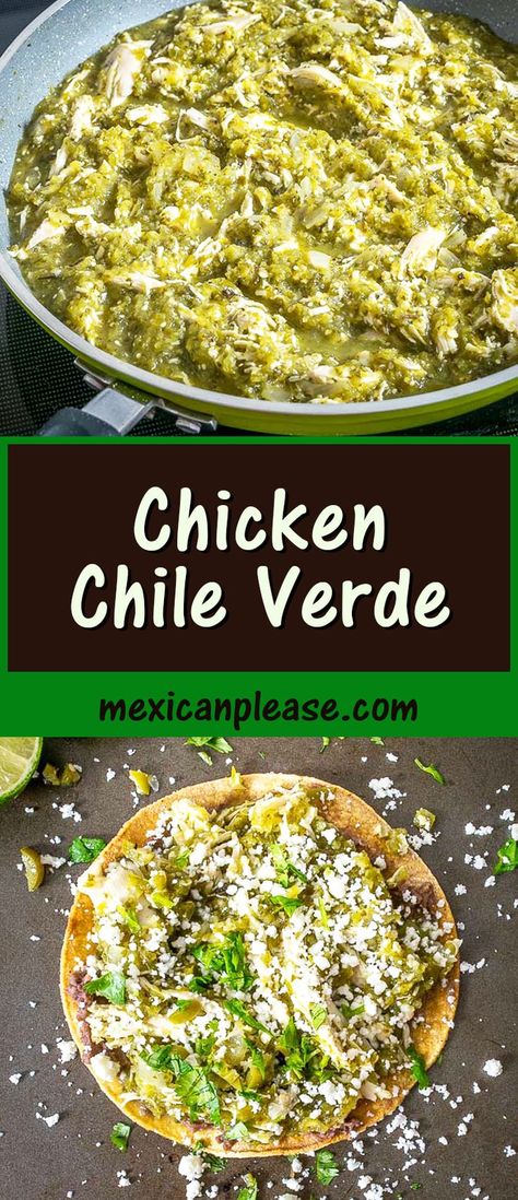 Authentic Chili Verde Recipe, Chili Verde Recipe, Chicken Chile Verde, Chicken Chili Verde, Chicken Verde, Chicken Chile, Quick Meals To Make, Chili Verde, Verde Sauce