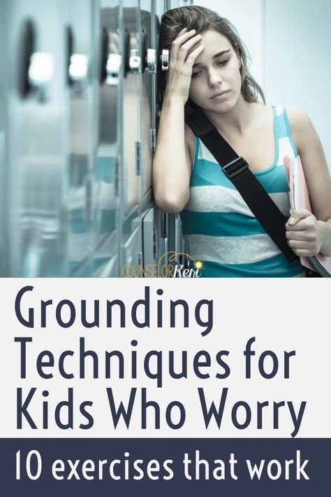 Help Kids Manage Worry with These 10 Grounding Exercises Counselor Keri, School Counseling Activities, Worried Kids, Grounding Exercises, Individual Counseling, Group Counseling, Counseling Kids, Counseling Lessons, Grounding Techniques