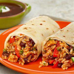 Chicken & Black Bean Burritos Chicken Rice Beans, Bean Burritos Recipe, Black Bean Burritos, Chicken Black Bean, Black Bean Burrito, Bean Burritos, Campbell Soup Company, Burritos Recipe, Tacos And Burritos