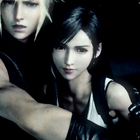 Tifa Cloud, Final Fantasy Cloud Strife, Final Fantasy Cloud, Cloud And Tifa, Y2k Profile Picture, Final Fantasy Collection, Game Icon, Fade To Black, Cute Swag Outfits