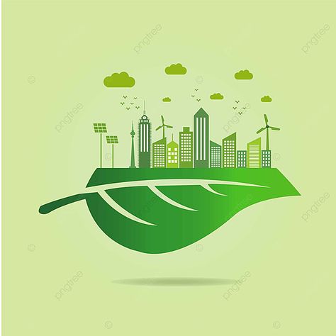 Green City Illustration, Sustainability Report Design, City Vector Art, Sustainability Art, Road Safety Poster, Green Cities, Eco Technology, Job Images, Green Industry