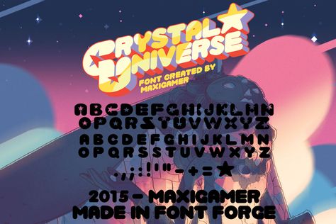 Crystal Universe Font | MaxiGamer | FontSpace Steven Universe Font, Universe Font, Mrs Universe, Font Graphic Design, International Typographic Style, Letter Symbols, Original Pokemon, Font Packs, Font Graphic