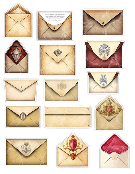 Digital Printable Vintage Envelopes Stickers, Scrapbooking Stickers, Junk Journal, Vintage Ephemera, Printable Stationery, Retro Designs, Vintage Postcards, Paper Crafts, Vintage Stamps, Collage Supplies, Antique Graphics, Printable Art, Vintage Mail, Art DIY, Envelopes, Digital Downloads, Decorative Papers, Vintage Ephemera, Pack Retro, Aesthetics Paper, Crafting Supplies, Vintage Graphics These clipart images are perfect for creating vintage-themed designs, such as invitations, posters, scrapb Envelopes Printable, Vintage Paper Printable, Vintage Mail, Vintage Scrapbook Paper, Scrapbook Printing, Journal Vintage, Scrapbook Stickers Printable, Printable Scrapbook Paper, Printable Stationery