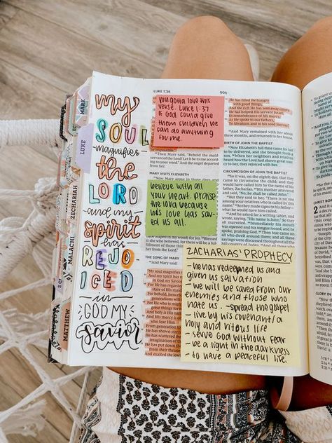 Luke 1 Bible Notes, Luke 4 Bible Journaling, Luke Bible Study Notes, Luke 1 Bible Journaling, Book Of Luke Bible Study, Scripture Study Aesthetic, Luke Bible Journaling, Luke Bible Study, Christian Notebook Ideas