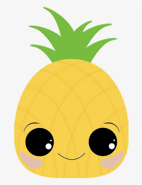 Kawaii Pineapple, Kawaii Png, Pineapple Wallpaper, Food Art For Kids, Kawaii Sticker, Animal Cross Stitch, Animal Cross Stitch Patterns, Baby Drawing, Kawaii Doodles