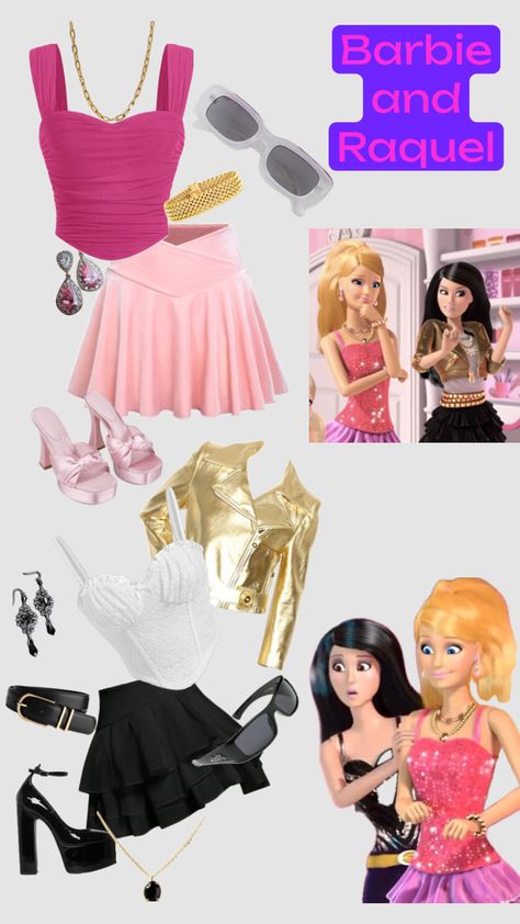 Fun Halloween Outfits, Bff Matching Outfits, Barbie Halloween Costume, Lilly Pulitzer Outfits, Classy Halloween Costumes, Matching Halloween Costumes, Bff Halloween Costumes, Barbie Halloween, Movie Inspired Outfits