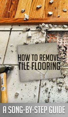 Remove Tile Floor, Remove Tile, How To Tile, Homemade Toilet Cleaner, Tile Removal, Clean Baking Pans, Hardwood Floor Cleaner, Cleaning Painted Walls, Tile Stairs