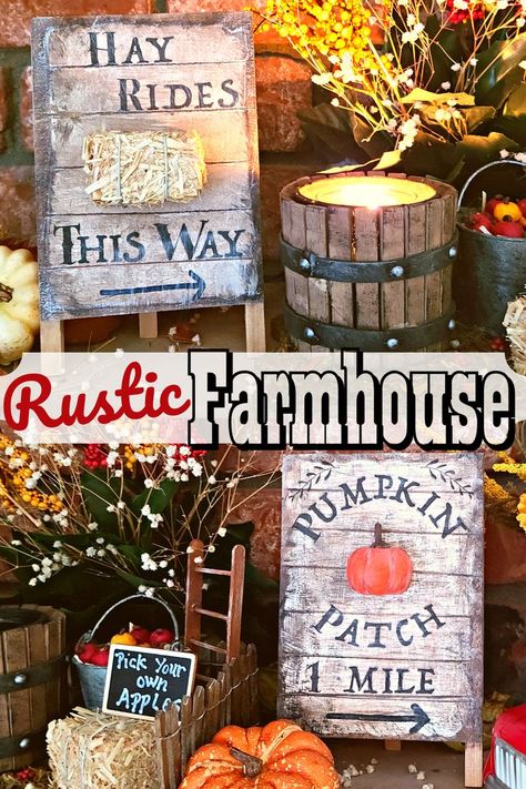 😊We LOVE these SIGNS and think you will too!! Create your own RUSTIC WOOD SIGN for any occasion with very FEW SUPPLIES needed!! These crafts aren't only for Fall... You can make the sign and personalize any way you like!! Farmhouse Wood Signs, Farmhouse Signs Diy, Dollar Tree Diys, Harvest Sign, Jenga Blocks, Dollar Tree Fall, Rustic Pumpkin, Rustic Wood Sign, Diy Blocks