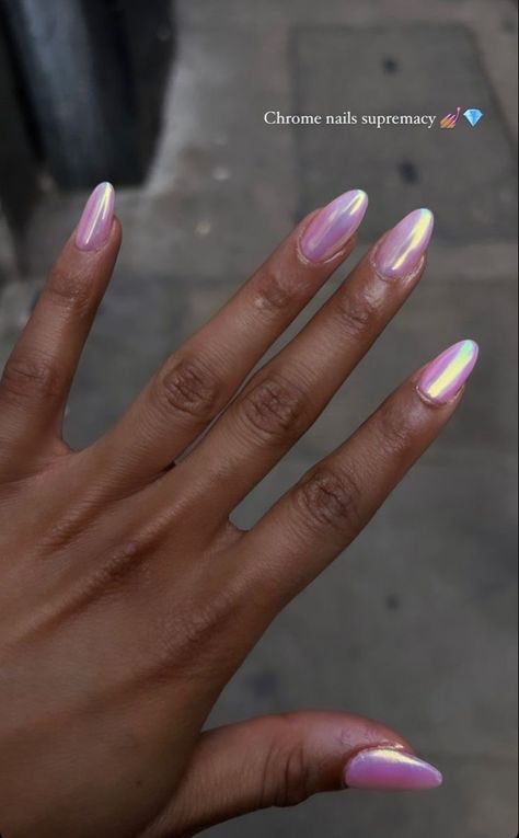 Light Blue Chrome, Purple Chrome Nails, Blue Chrome Nails, Nagellack Trends, Chrome Nails Designs, Summery Nails, Nails Only, Dream Nails, Funky Nails