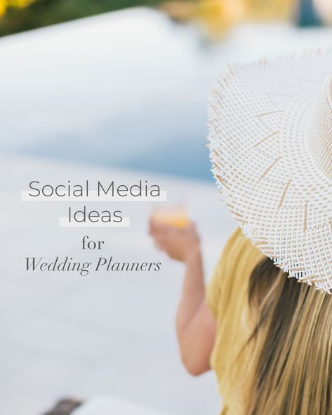 You’re a wedding planner because you are great at design and can create a timeline that is watertight not because you want to spend tons of time dreaming up content ideas to market your business with. So today, we wanted to take care of that headache and give you lots of content ideas to run with and make your own. Read on for social media ideas for wedding planners (that’s you!) that you can incorporate into your overall plan or execute on the fly. #socialmedia #socialmediatips #weddingplanner Of Content Ideas, Social Media Ideas, Create A Timeline, Ideas For Wedding, Brand Guide, Content Ideas, The Fly, Wedding Planners, Social Media Tips