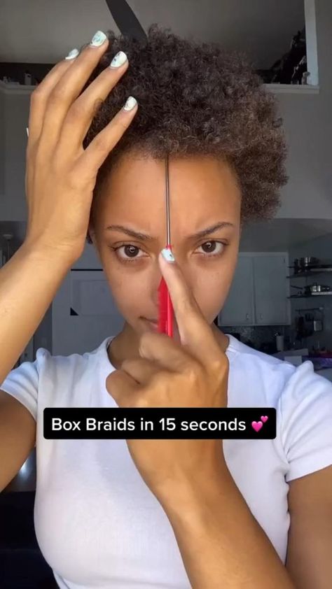 Box Braid Style! | Curly hair styles, Hairdos for curly hair, Hair ponytail styles Curly Hair Goddess, Relaxed Natural Hair, Style Curly Hair, Hair Growing Tips, Cute Curly Hairstyles, Cute Box Braids Hairstyles, Pelo Afro, Box Braid, Hair Twist Styles