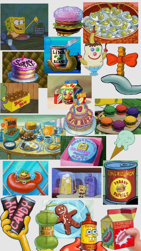 SpongeBob Food Spongebob Food Ideas For Party, Spongebob Eating, Spongebob Gift Ideas, Spongebob Party Food, Spongebob Food, Spongebob Shows, Spongebob Characters, Spongebob Cartoon, Spongebob Birthday Party