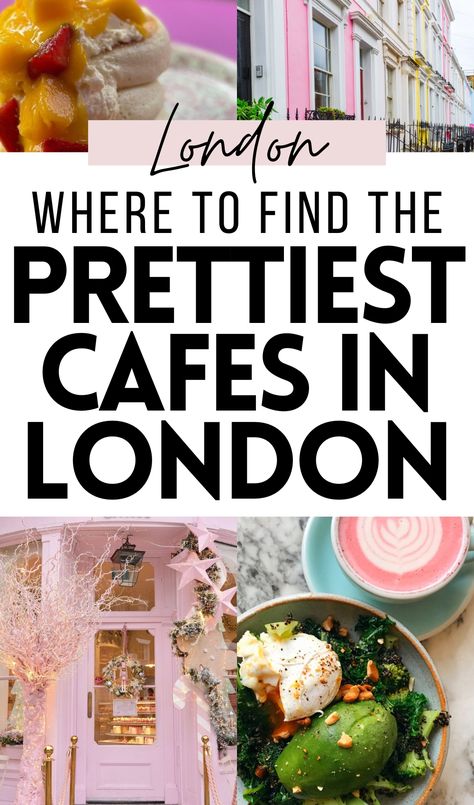 Looking for pretty cafes in London for colorful latte and beautiful brunch plates? Discover here the cutest cafes and instagrammable breakfast places to eat in London with blue latte, green, chai, turmeric and rose pink latte! london food guide | london travel guide | best cafes in london | where to eat in london | best coffee shops in london | best restaurants in london | best brunch in london | best breakfast in london | best bakeries in london | best hidden gems in london instagrammable Cute Cafe London, Best Tea Rooms In London, Pretty Places In London, Best Brunch In London, Best Coffee Shops In London, Best Desserts In London, Bakeries In London, Best Breakfast In London, London Breakfast Places