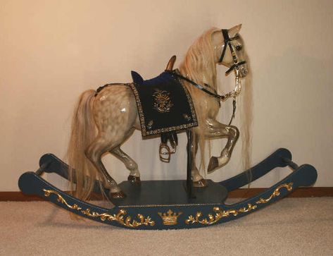 Rocking Horse & Art Design Holland - Don Juan Wooden Carousel, Antique Rocking Horse, Medieval Horse, Rocking Toy, Wooden Rocking Horse, Hobby Horses, Antique Horse, Rocking Horses, Wooden Horse