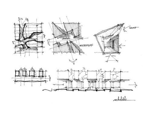 Architect Sketchbook, Double Negative, Conceptual Sketches, Architecture Drawing Sketchbooks, Concept Models Architecture, Conceptual Architecture, Architecture Sketchbook, Architecture Concept Diagram, Architecture Design Sketch