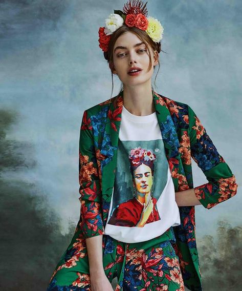 Frida Style Fashion, Mexican Style Outfits, فريدا كاهلو, Mexican Clothing Style, Outfit Mexicano, Frida Kahlo Style, Mexican Fashion, Mexico Style, Mexican Outfit