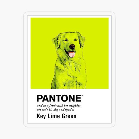 Key Lime Green Dog (Bright variant) by ohdaintyduck | Redbubble Key Lime Green Dog Taylor Swift, Key Lime Green Dog, Lime Green Aesthetic, Pantone Swatch, Pantone Swatches, Art Hobbies, Key Lime, Dog Paws, Green Aesthetic