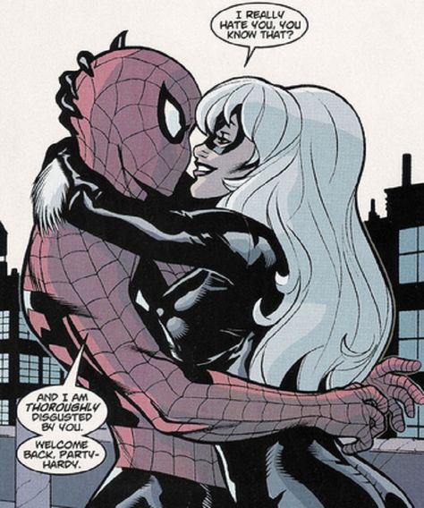 Spider-Man Comics Quotes Black Cat Comics, Miss Hulk, Spiderman Black Cat, Comics Quote, Black Cat Marvel, Cat Comics, Comics Girls, Spiderman Comic, Marvel Girls