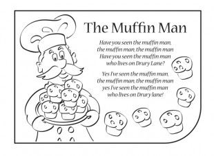 Nursery rhymes are a great way to introduce your child to rhythm, music and early literacy and numeracy skills. Print this activity of nursery rhyme lyrics, so your child can have fun singing along to the lyrics of The Muffin Man! You can also download our Muffin Man mp3. Muffin Man Nursery Rhyme, Fun Activites, Nursery Rhyme Crafts, The Muffin Man, Rhymes Lyrics, Do You Know The Muffin Man, Nursery Rhymes Lyrics, Nursery Rhymes Preschool, Nursery Rhymes Activities