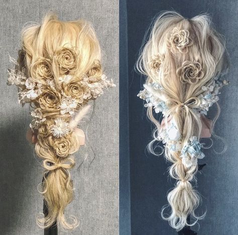 Ethereal Hairstyles, Light Goth, Ballroom Dance Hair, Royal Hairstyles, Royal Hair, Prince Hair, Victorian Hair, Hair References, Hair Upstyles