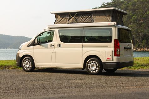 New Toyota Hiace Campervan First Look Hiace Campervan, Toyota Hiace Campervan, Hiace Camper, Toyota Camper, Van Camp, Camper Beds, Camping Lifestyle, Adventure Car, New Toyota