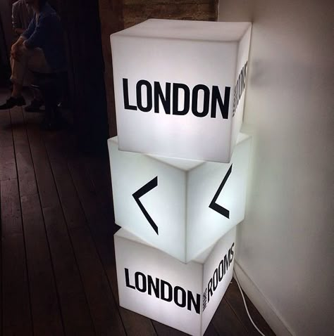 Sign. Navigation? Event? Event Signage Ideas, Lightbox Signage, Event Entrance, Design Studio Office, Retail Store Interior Design, Wayfinding Signs, Directional Signage, Navigation Design, Retail Signage