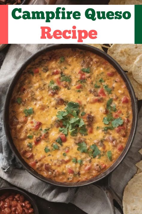 Campfire Queso Recipe

Ingredients

- 1 (16-ounce) block Velveeta cheese, cubed
- 1 (10-ounce) can diced tomatoes with green chilies
- 1/2 cup diced onion
- 1/2 cup diced bell pepper
- 1 (15-ounce) can black beans, drained and rinsed
- 1/2 teaspoon ground cumin
- 1/2 teaspoon garlic powder
- 1/4 teaspoon cayenne pepper (optional)
- Tortilla chips for serving

Full Cooking Instructions on... Campfire Queso Dip, Campfire Queso, Skillet Queso, Can Diced Tomatoes, Can Black Beans, Dinner Ideas Recipes, Queso Recipe, Velveeta Cheese, Queso Dip