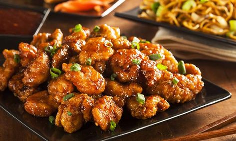 Companion Vegan/Vegetarian Foods - Mun Chai Ya, Mock Duck, Chai Pow Yu, Lo Han Chai, Seitan, Soy Protein, Veggie Protein Chicken Orange Recipe, Poulet General Tao, Chicken Orange, Orange Recipe, Slow Cooker Asian, Glazed Chicken Wings, Dump Dinners, Orange Chicken Recipe, Crock Pot Recipes