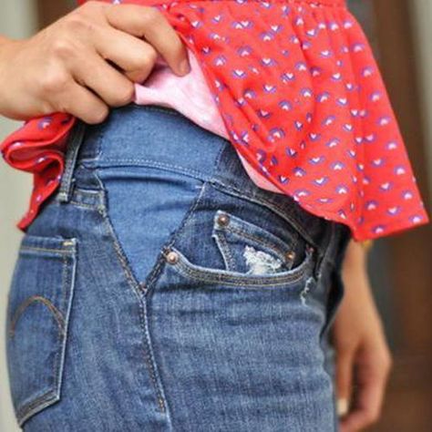 Letting Out Pants Make Pants Bigger, Altering Pants, Shirts To Make, Easy Diy Fashion, Jean Diy, Jeans Tutorial, Pants Tutorial, Diy Outfits, Sewing Jeans