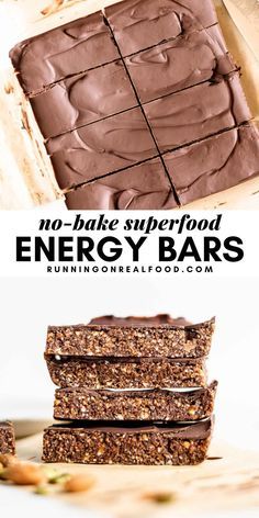 Energy Bars Recipe, Healthy Snack Bars, The Best Snacks, Best Snacks, Muesli Bars, Healthy Bars, Protein Bar Recipes, Superfood Recipes, Melted Chocolate