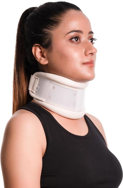 Wonder Care Rigid Cervical Collar | Plastic Neck Support Brace Adjustable Height Collar Support Brace Wraps Aligns & Stabilizes Vertebrae Neck Brace for Neck Pain and Spine Pressure for Women & Men Whiplash Injury, Neck Brace, Neck Injury, Stiff Neck, Shoulder Support, Ties That Bind, Muscle Spasms, Neck Support, Neck Pain