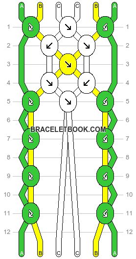 Normal pattern #76616 | BraceletBook Friendship Bands, Bracelet Template, Cool Friendship Bracelets, Friend Ship, Crochet Bracelet Pattern, Friendship Bracelets Easy, String Bracelet Patterns, Diy Friendship Bracelets Tutorial, Bracelets Tutorial