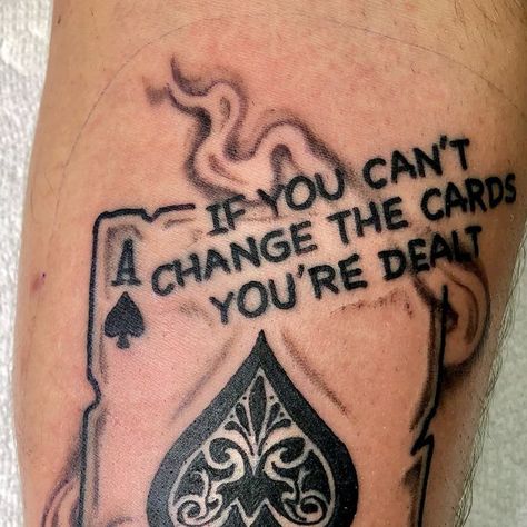 Jay Goods | Connecticut Tattoo Artist on Instagram: "From yesterday. Play the hand you’re dealt #tattoo" Connecticut Tattoo, Ace Tattoos, Jay Tattoo, Ace Tattoo, The Hand, Artist On Instagram, Tattoo Artist, Tattoos And Piercings, Connecticut