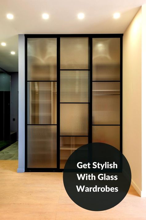 Wardrobe Design With Glass Door, Wardrobe Aluminium Door, Wardrobes With Glass Doors, Glass Wardrobes For Bedrooms, Glass Slider Wardrobe Design, Glass And Wood Wardrobe Design, Glass Profile Wardrobe, Glass Profile Shutter Wardrobe, Glass Cupboard Bedroom