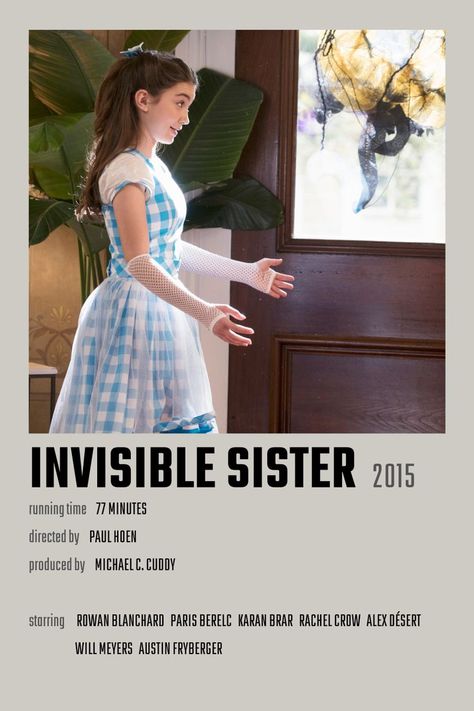 Invisible Sister, Sisters Movie, Karan Brar, Paris Berelc, Movie Recommendations, Movies Posters, Sister Act, Film Inspiration, Movie Gifs